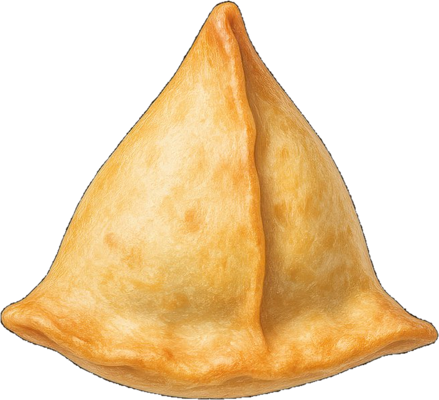 Whole crispy samosa